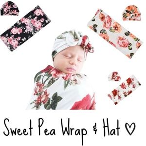 newborn Wrap and hat